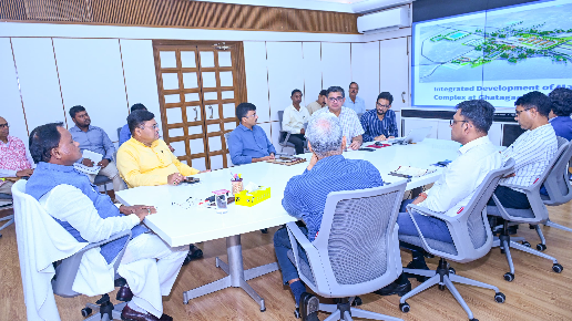CM reviews integrated development work at Maa Tarini Peetha