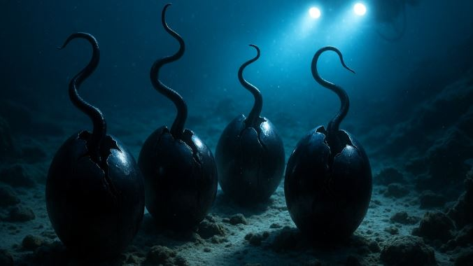 pitch-black eggs