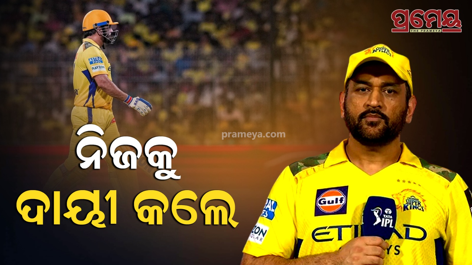 MS Dhoni takes fall for CSK's defeat against RCB 