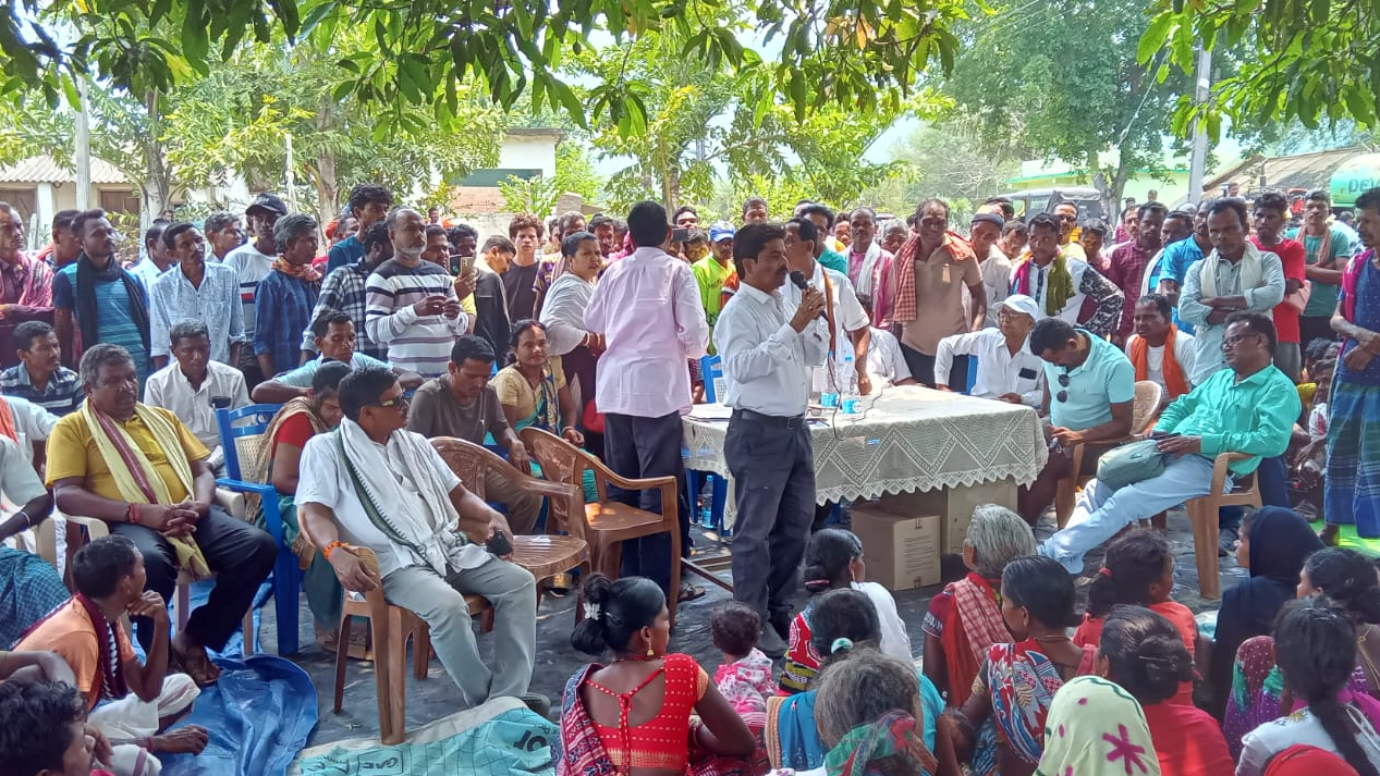 The proposal of changed the name of MV number village face opposition in the Panchayat Gram Sabha