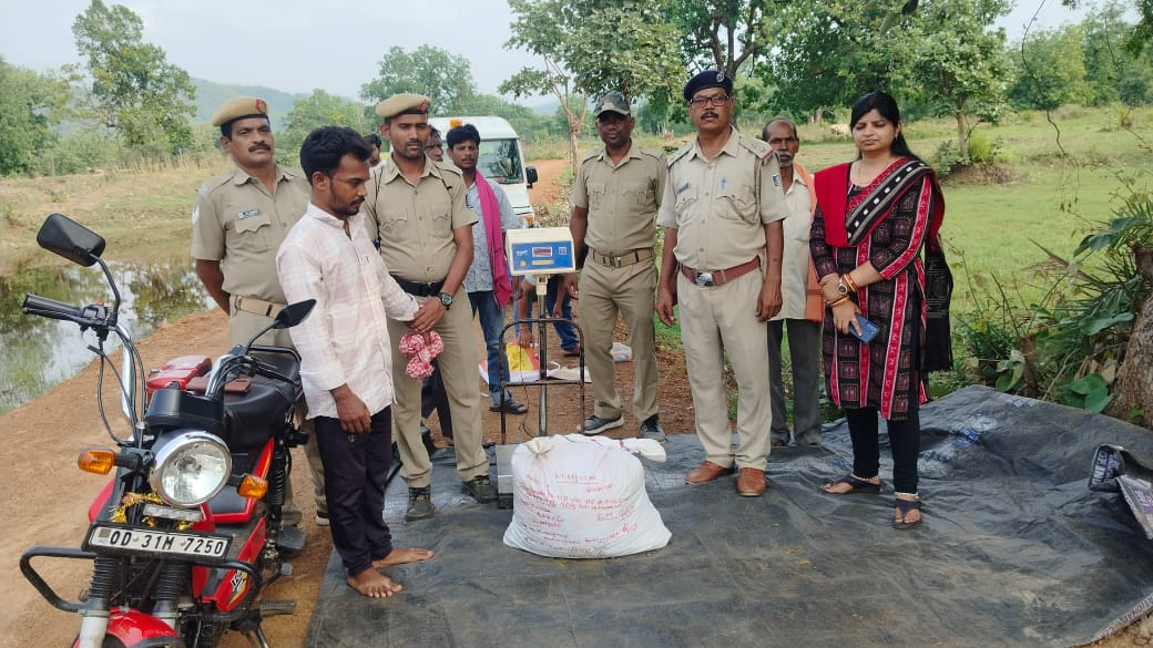 TVS Excel vehicle with ganja seized; accused arrested
