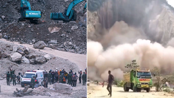 Massive landslide in West Java; 14 dead, several missing