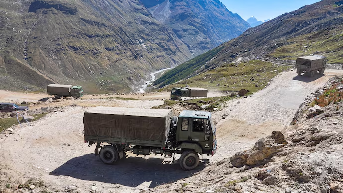 Army is building a new road to Daulat Beg Oldi in Ladakh