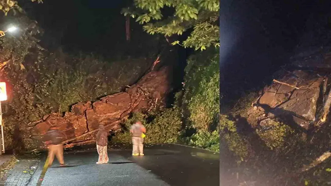 Landslide near Tamrasseri pass