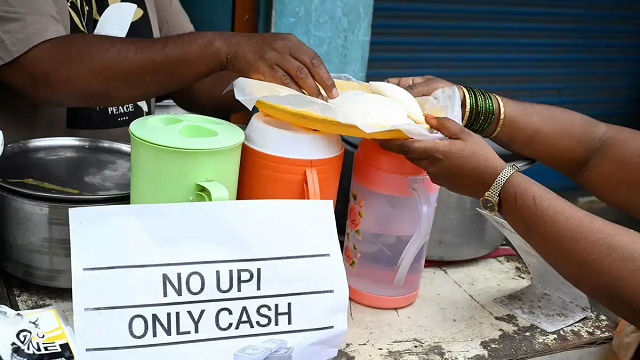 No UPI Only Cash